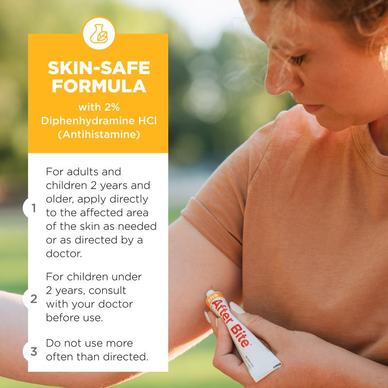 After Bite Xtra Formula - Itch Relief with Diphenhydramine HCl - Ideal for Mosquito & Fire Ant Bites, Bees & More - Portable Gel Formula - 0.7 oz (4 Pack) - Image 4