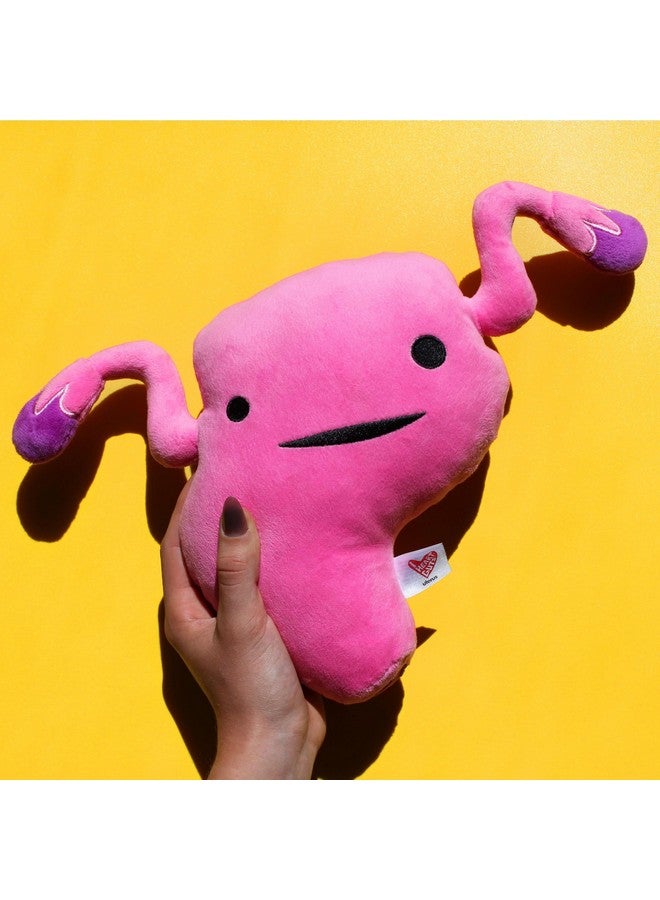 I Heart Guts Uterus Plush Get A Womb Soft & Cuddly Plush Uterus Pillow Educational Stuffed Animals For Gynecology Residents Obstetricians Med Students Endometriosis Gifts - Image 2