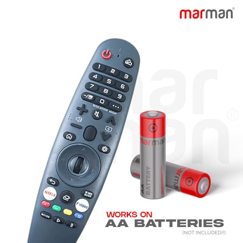 marman® Compatible with BPL Web OS Smart TV Remote Original Model AM43UWA6B 43UC7312 43U-C7310 Suitable for 32 43 50 55 65 Inch Ultra HD 4K Television Non Voice Command with Streaming Apps - Image 3
