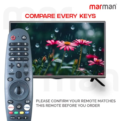 marman® Compatible with BPL Web OS Smart TV Remote Original Model AM43UWA6B 43UC7312 43U-C7310 Suitable for 32 43 50 55 65 Inch Ultra HD 4K Television Non Voice Command with Streaming Apps - Image 5