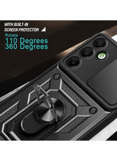 UNBLACK UNBLACK Case Cover Shock resistant Sliding CamShield TPU + PC Compatible with Samsung Galaxy A16 (Black)  - Image 2