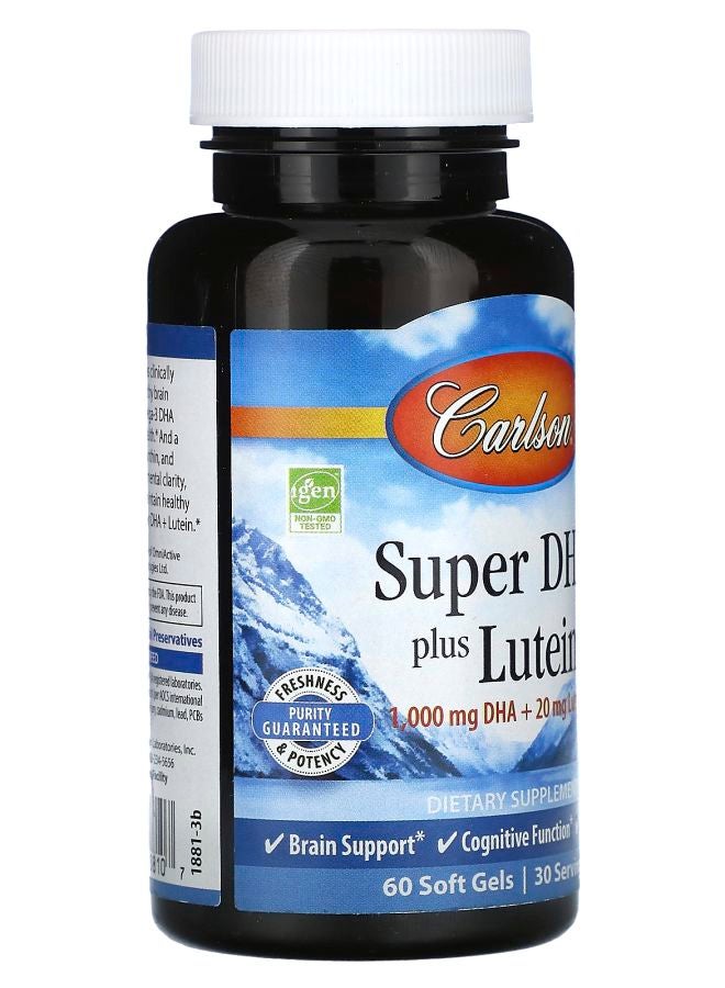 Carlson Super DHA Plus Lutein 60 Soft Gels - Image 2