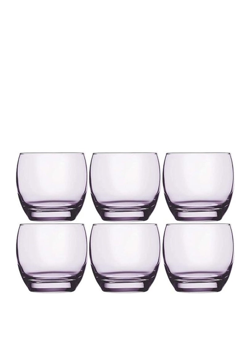 باساباش طقم 6 أكواب عصير كبيرة من باشابتشي - باريل-340 مل - لون بنفسجي - منشأ تركيا - Image 1