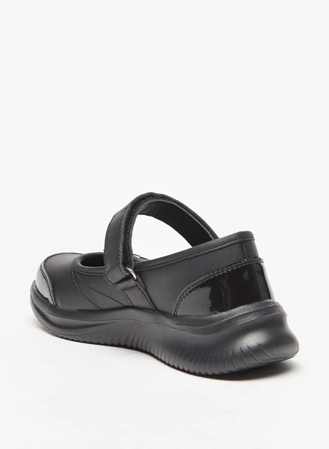 داش حذاء ماري جين مدرسى بفيونكة وإغلاق بشريط لاصق