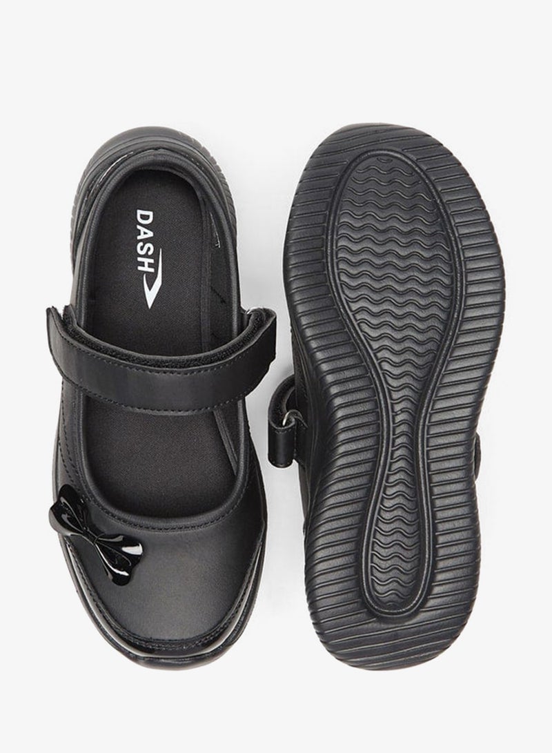 داش حذاء ماري جين مدرسى بفيونكة وإغلاق بشريط لاصق - Image 4