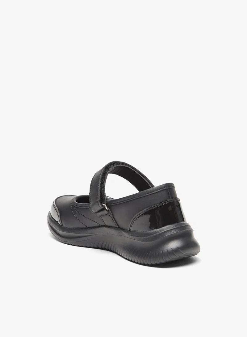 داش حذاء ماري جين مدرسى بفيونكة وإغلاق بشريط لاصق