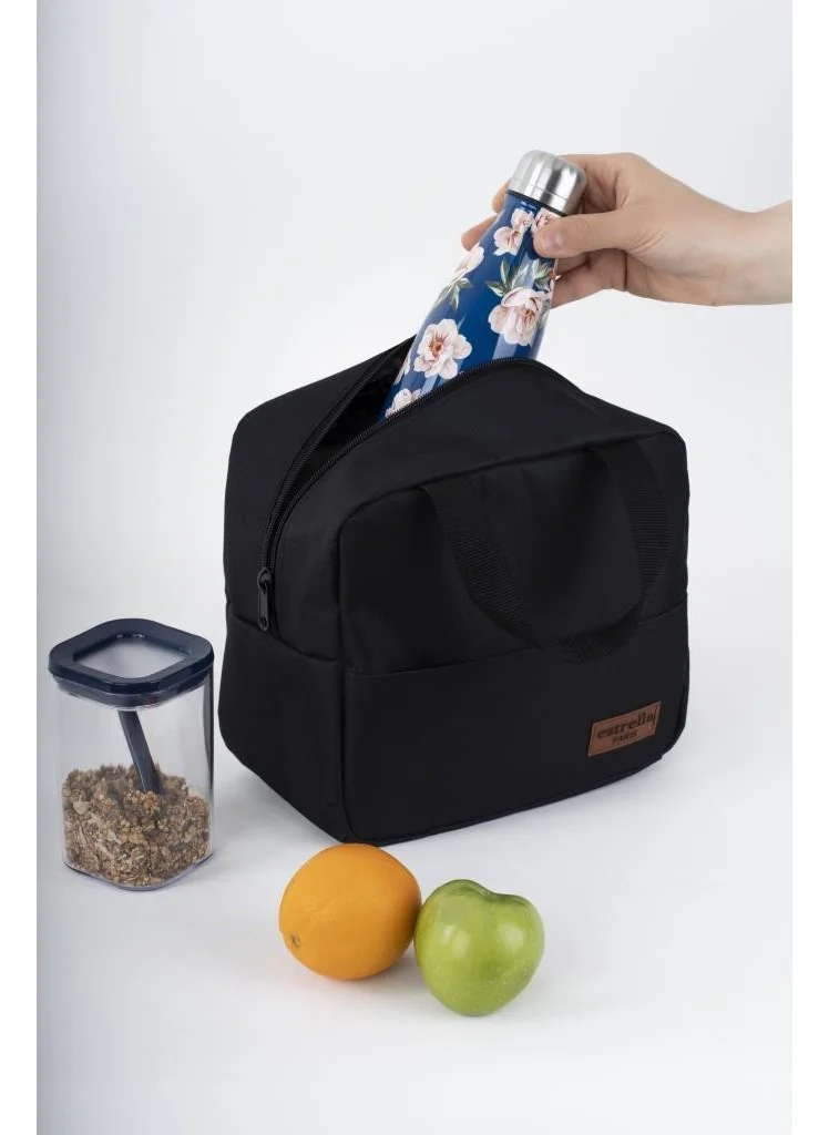 Altın Pamuk Mila Food Carrying Bag Thermal Insulated Lunch Bag Camping Black