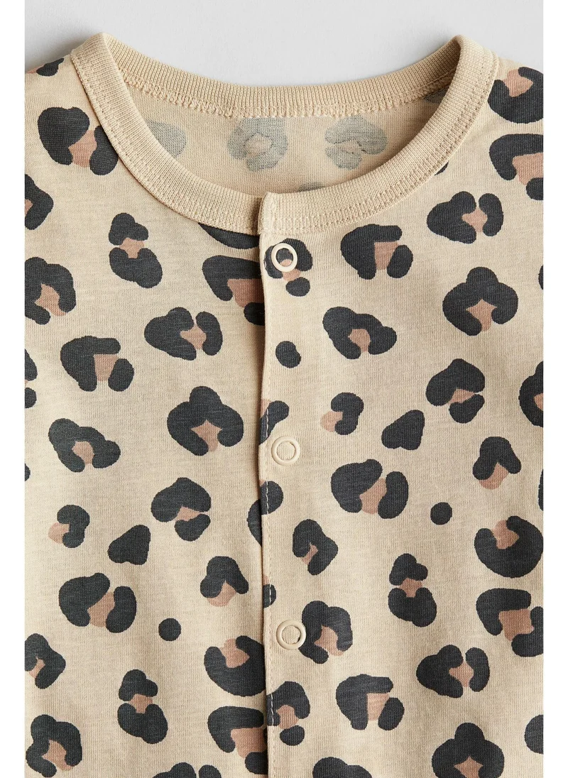 اتش اند ام Patterned all-in-one pyjamas