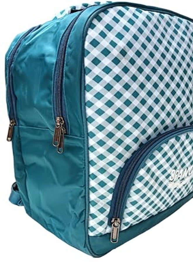 SPANCO Backpack for Office, Colleg, School & Travel Use for Men & Women | Size in Inches : 16 X 12 X 7 | Color : Green. - Image 3