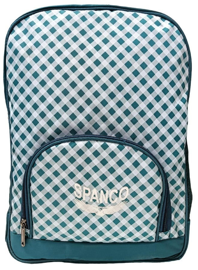 SPANCO Backpack for Office, Colleg, School & Travel Use for Men & Women | Size in Inches : 16 X 12 X 7 | Color : Green. - Image 1