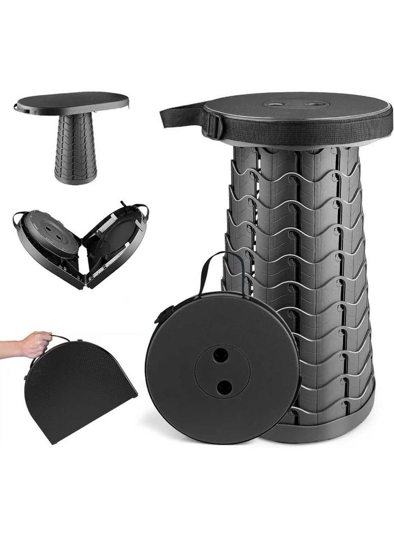 جرين ليون طاولة وكرسي قابلان للطي 2 في 1، طاولة وكرسي تخييم محمولان يتحملان وزنًا يصل إلى 180 كجم، مع إمكانية تعديل الارتفاع، سهل الطي، مزود بمقبض حمل، قاعدة مانعة للانزلاق، خفيف الوزن ومثالي للتخييم والمشي لمسافات طويلة والأنشطة الخارجية - أسود - Image 1