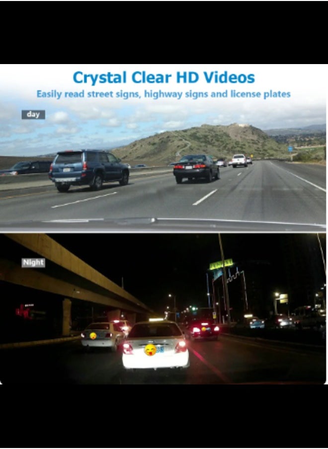Generic - LCD Screen 4.3'' Dual Lens Car DVR Camera dual mirror Dash Rear View Mirror Camera FHD 1080P Vehicle Camcorder Video Recorder - Image 1
