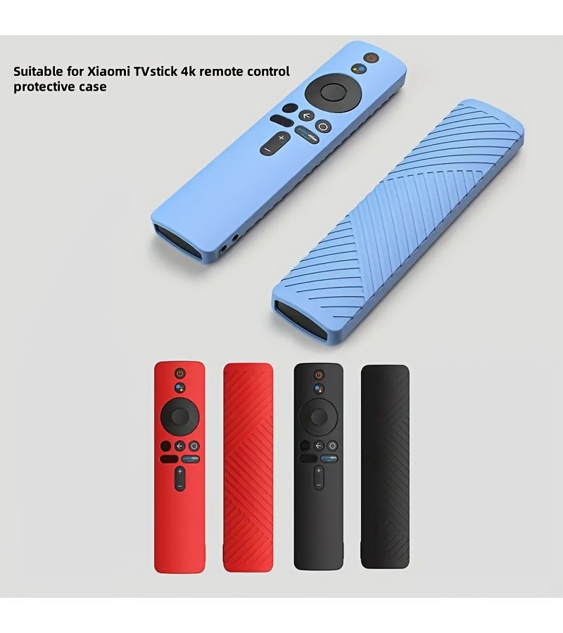 Transparent Silicone Protective Case for Xiaomi Tv Stick 4k Remote Anti Slip Shockproof - Image 1