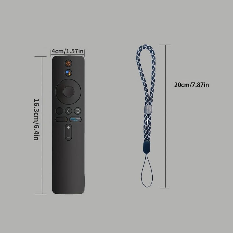 Transparent Silicone Protective Case for Xiaomi Tv Stick 4k Remote Anti Slip Shockproof - Image 2