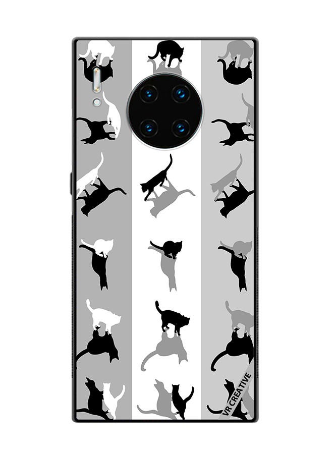 VR CREATIVE Protective Case Cover For Huawei Mate 30 Pro Cats Spook Design Multicolour - Image 1