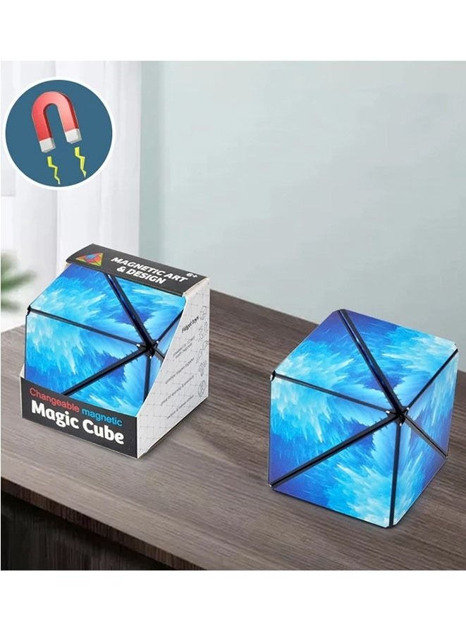 null - 3D Cube Magnet Fidget Toy Transforms Into Over 70 Shapes - Image 1
