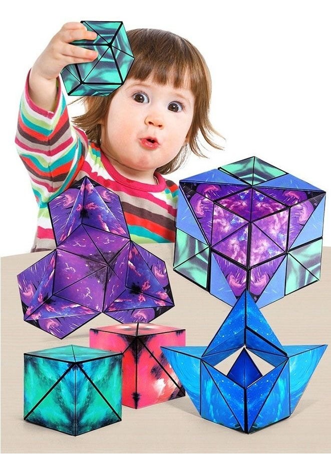 null - 3D Cube Magnet Fidget Toy Transforms Into Over 70 Shapes - Image 1
