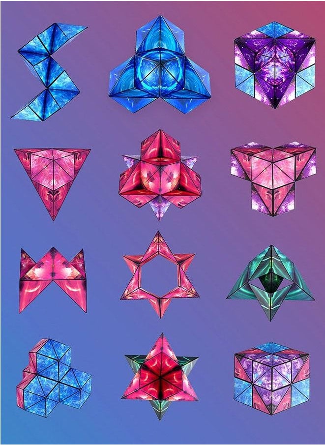null - 3D Cube Magnet Fidget Toy Transforms Into Over 70 Shapes - Image 1