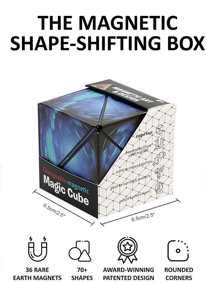 null - 3D Cube Magnet Fidget Toy Transforms Into Over 70 Shapes - Image 1