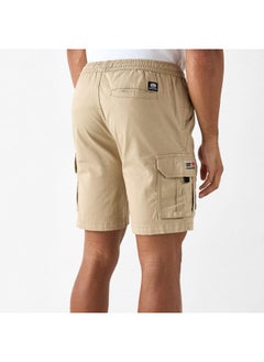 Ecko Unltd. Ecko Unltd Textured Flexi Waist Shorts with Cargo Pockets and Drawstring Closure  - Image 3