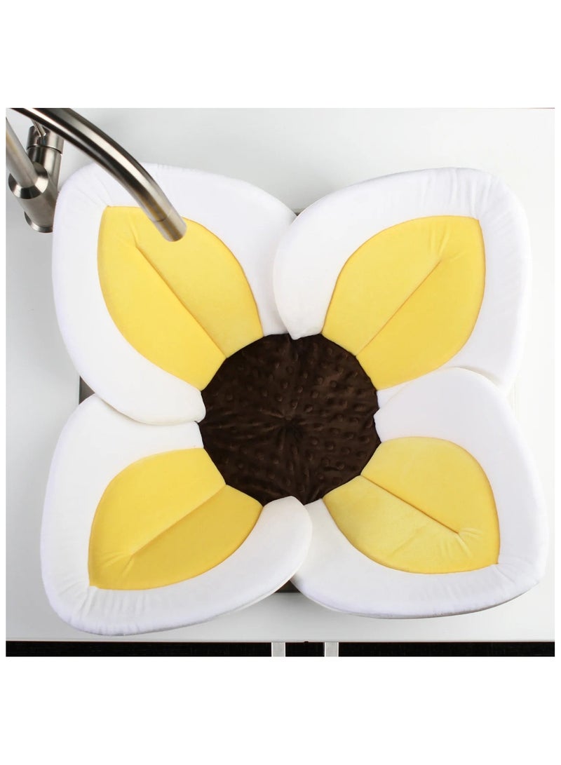 BLOOMING TIME Comfortable Baby Bath Seat Flower Shaped (4 Petal) Bathtub - Ideal For 0 To 6 Month Baby - Image 3
