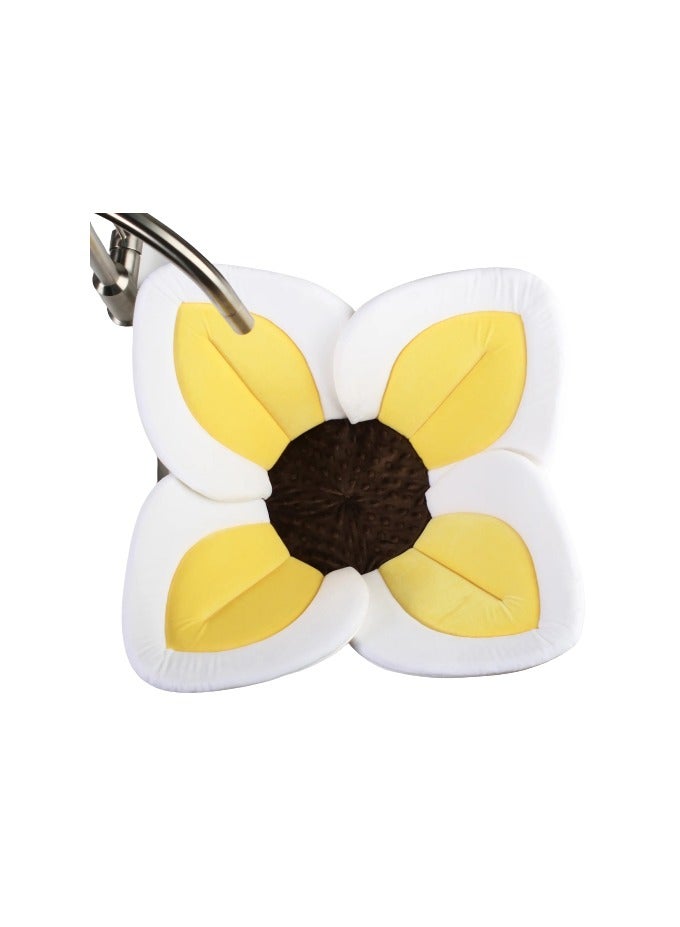 BLOOMING TIME Comfortable Baby Bath Seat Flower Shaped (4 Petal) Bathtub - Ideal For 0 To 6 Month Baby - Image 1