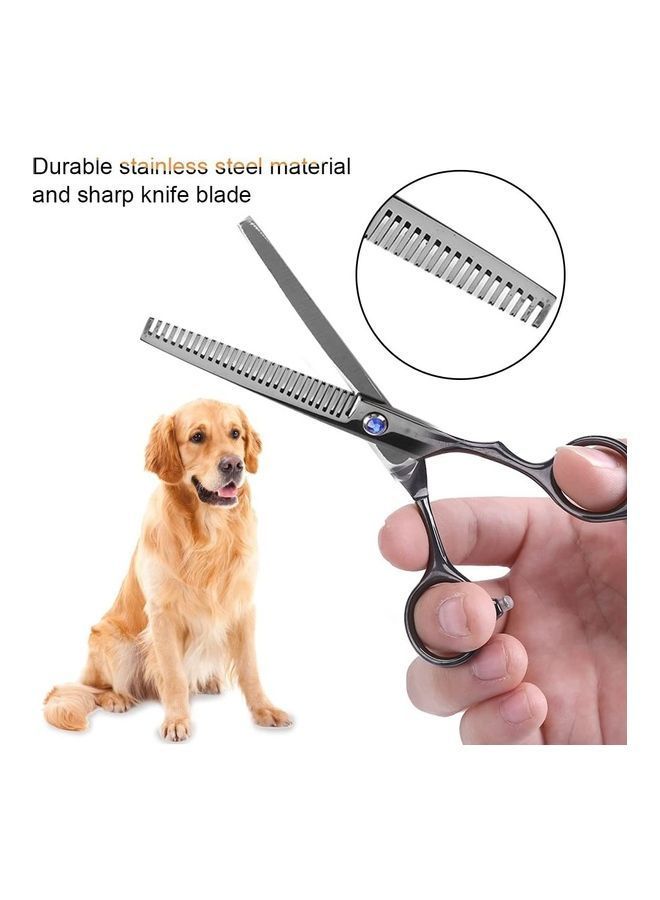 Y&D 7-Piece Pet Grooming Scissors Kit with Case Black - Image 2