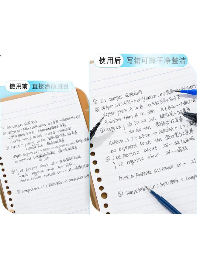 Pilot Erasable Gel Pen Refill Bullet Tip Temperature-Controlled Erasable Ink Pen For Art, Office, And Writing Bls-Fr5 0.5Mm Black Refill, Pack Of 5 - Image 2