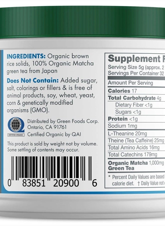 Green Foods Organic Ceremonial Grade Matcha Green Tea from Japan 5.5oz  - Image 3