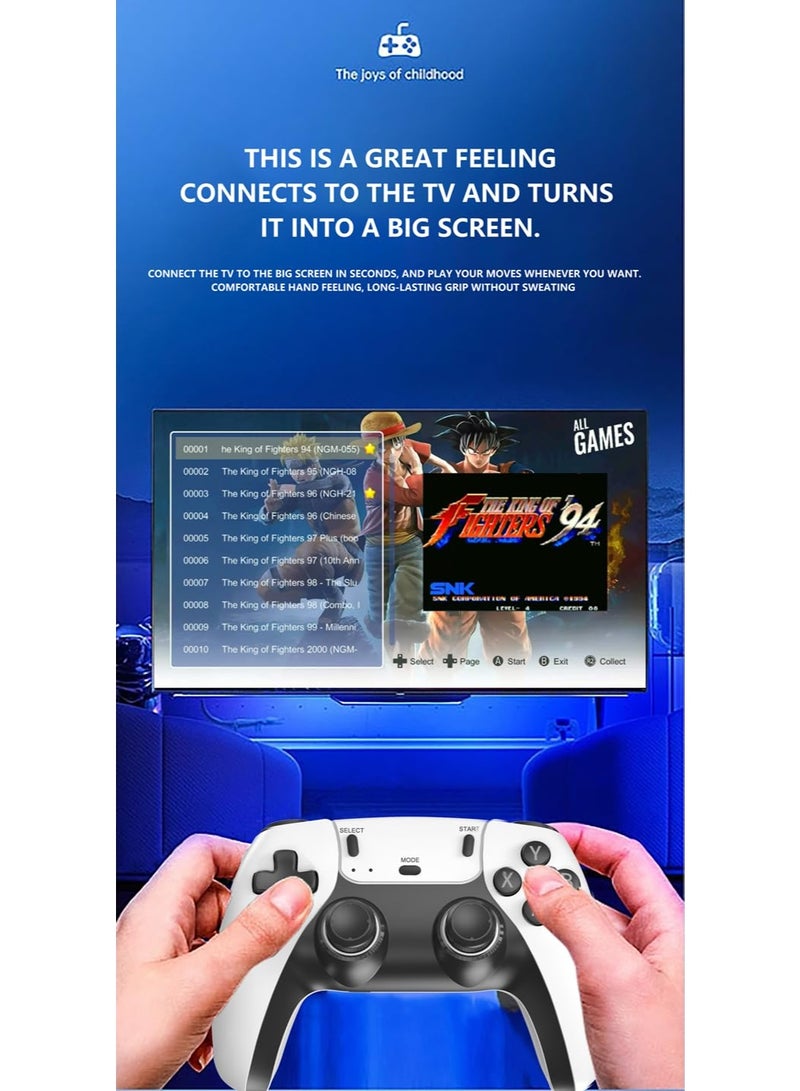 Retro Game Console with Game Stick – Plug & Play 1080p HD Video Game System for TV, 2.4G Wireless Controllers, Built-in Classic Games for 2 Players, HDMI Output Arcade Gaming Set for Kids & Adults - Image 2