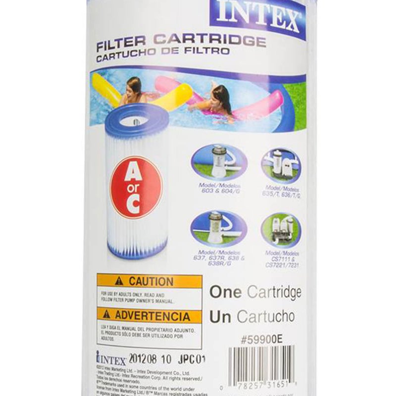 Intex 29000E 8" x 4.25" Type A Easy Set Above Ground Pool Replacement Filter Cartridge or Similar Brand Pool Pumps, (4 Pack) - Image 3