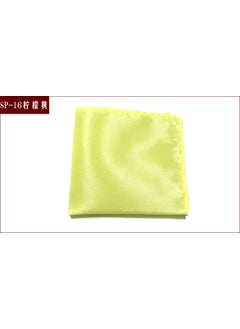 Generic Mens Formal Pocket Squares Solid Colors SP-16 lemon yellow 