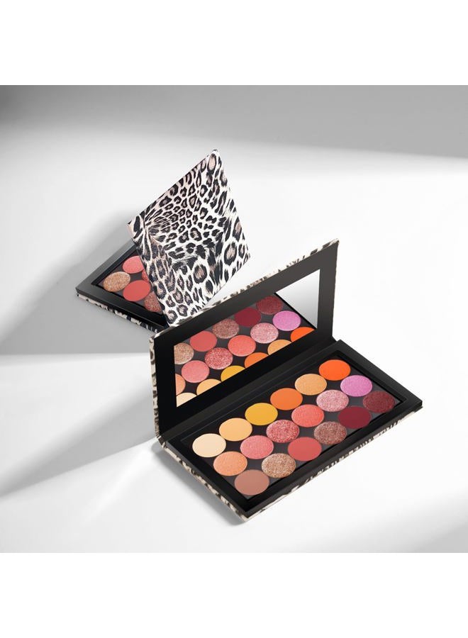 Fendy OULANAO Leopard Empty Makeup Magnetic Palette with Spatula and Metal Stickers 2pcs Palettes Set 18 Colors and 9 Colors Empty Magnetic Makeup Palette (Leopard Grain) - Image 5