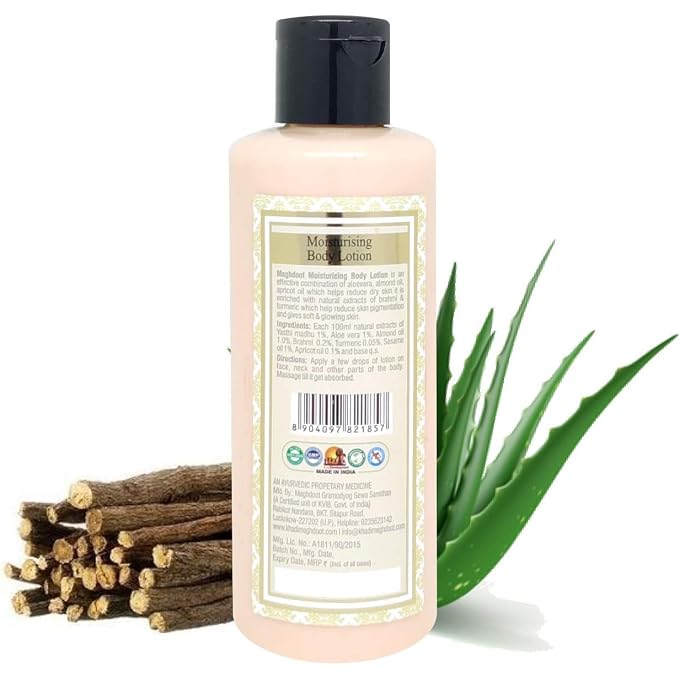 Meghdoot Khadi Meghdoot Moisturising Body Lotion 210ml (Pack of 1) - Image 2