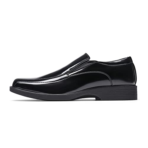 Bruno Marc Men's Square Toe Dress Loafers Shoes,Size 11,5-Black Pat,CAMBRIDGE-05 - Image 2
