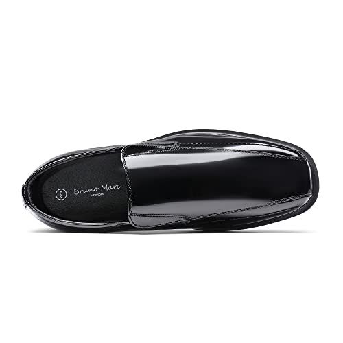 Bruno Marc Men's Square Toe Dress Loafers Shoes,Size 11,5-Black Pat,CAMBRIDGE-05 - Image 4