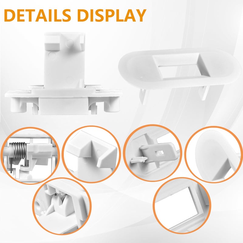 Cykemo (???????? ????????????????) Wh01X27954 Washer Lid Lock Switch Wh01X24381 Washer Lid Lock Bezel Wh02X24399 Washer Lid Lock Striker - Compatible With Ge Hotpoint Top Load Washer Replacement (3 Packs) - Image 3