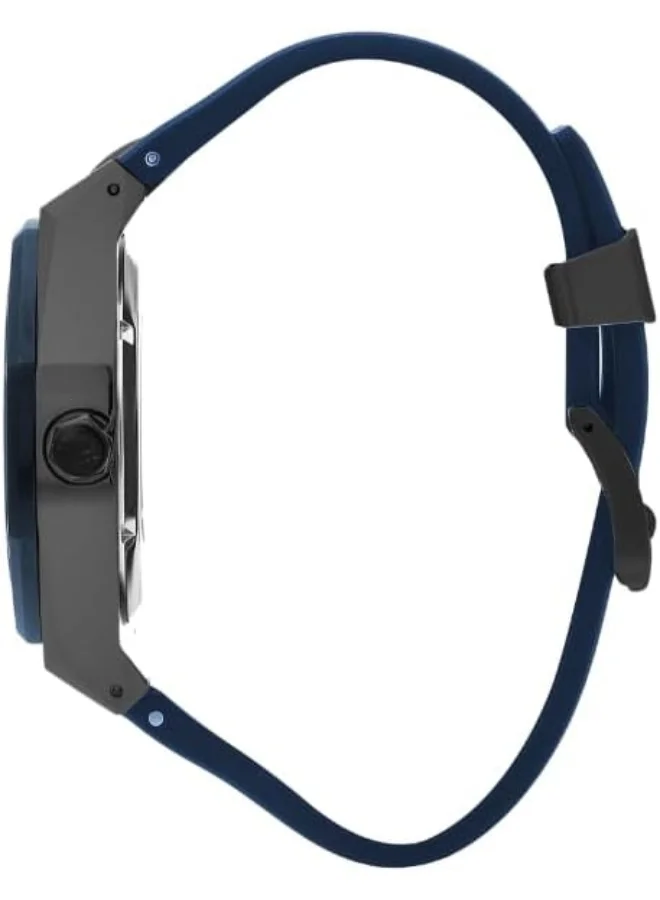Quantum Quantum Men's 82S0 Movement Watch, Automatic Display and Silicone Strap - QMG1074.699, Blue