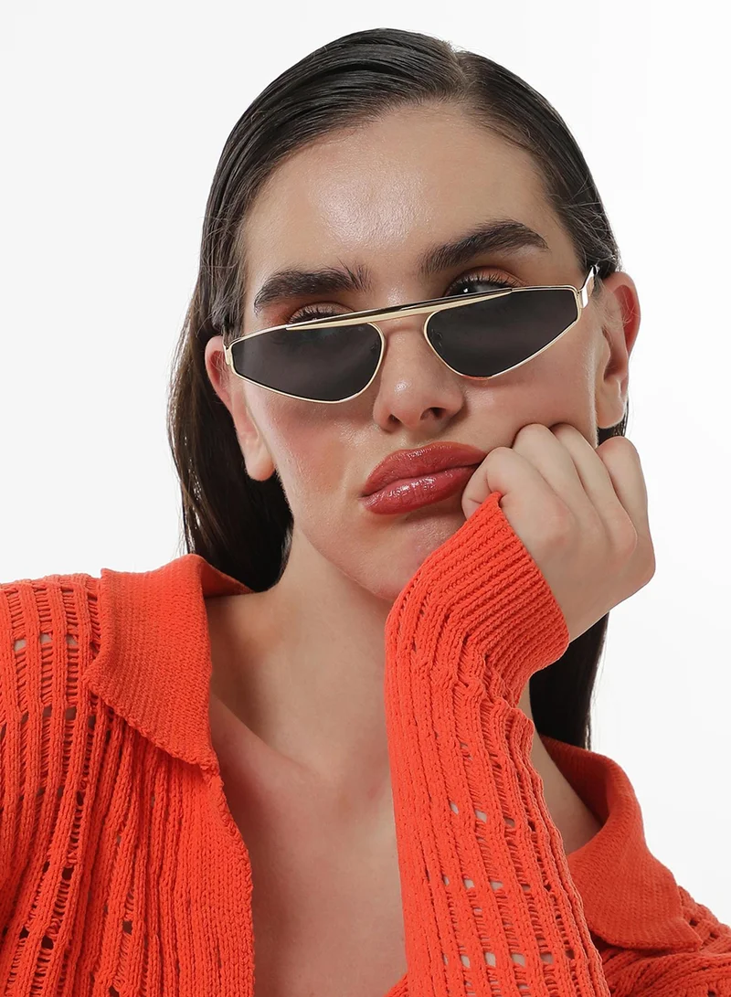 صوص هاوت The Swish Cateye Sunglasses - Midnight Black