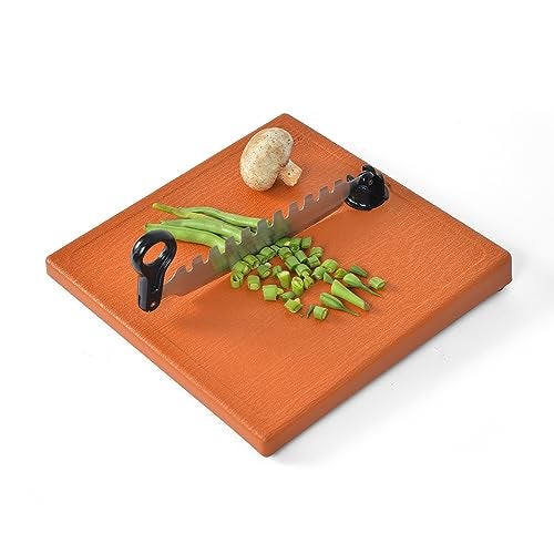 Anjali FC.06 Fantastique Flexi S.S. Vegetable and Fruit Cutter Comes with Chopping Board with Sharp Blades for Vegetable Fruits Nuts Cutting - Durable and Time Saving Kitchen Tool, Silver - Image 1