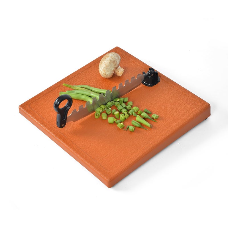 Anjali FC.06 Fantastique Flexi S.S. Vegetable and Fruit Cutter Comes with Chopping Board with Sharp Blades for Vegetable Fruits Nuts Cutting - Durable and Time Saving Kitchen Tool, Silver - Image 5