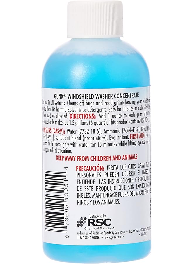 Gunk Windshield Washer 177Ml Wiper Water Polisher & Cleaner Small, M506 - Image 4