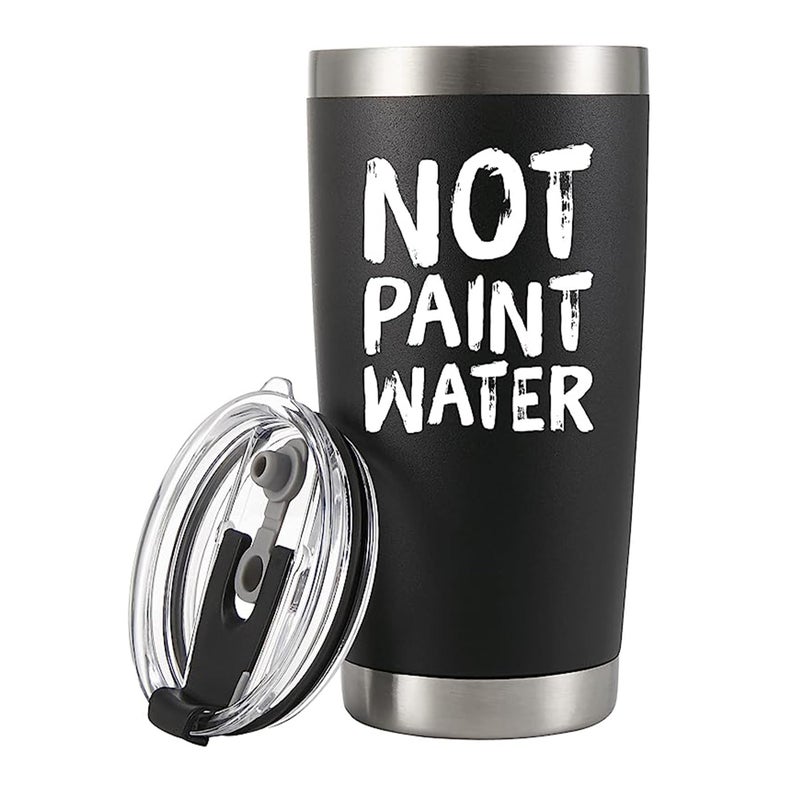 Not Paint Water Painter Artist Gifts Vacuum Insulated 304 Stainless Steel Tumbler Funny Art Teacher Appreciation Birthday Teachers Day Painting Travel Mug With Straw And Removable Lid 20 oz