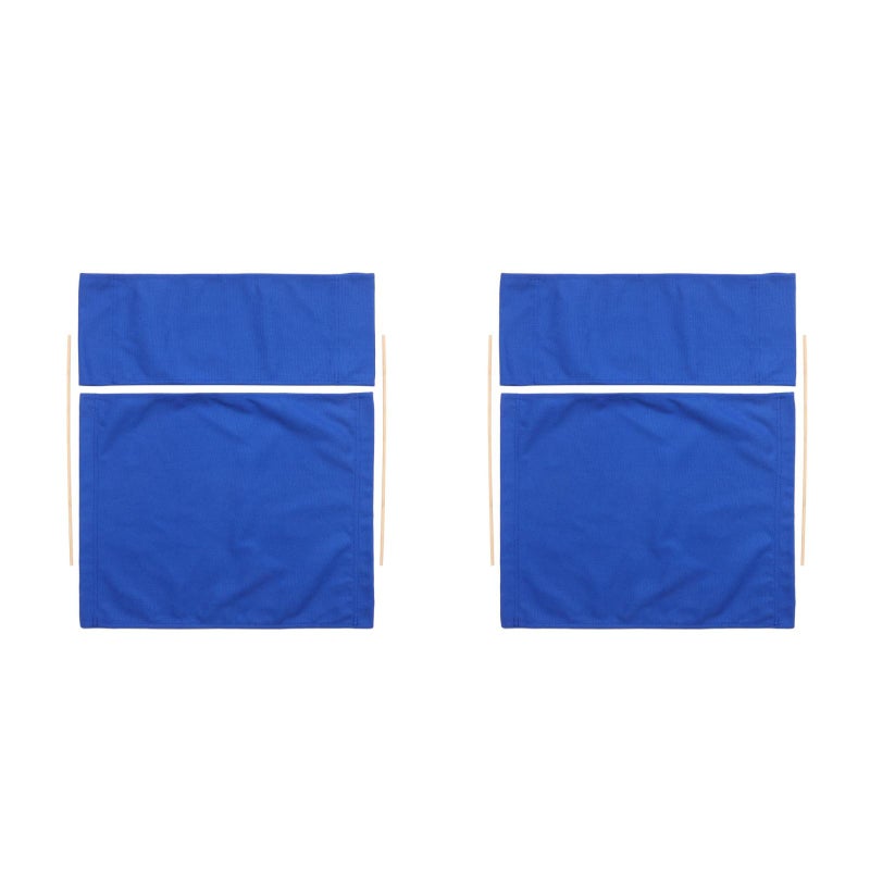 2 Sets of Outdoor Director Chair Replacement Canvas Comfortable Folding Chair Cloth For Camping Fishing Picnics Heavy Duty Fabric For Folding Chair With Rods - Image 1