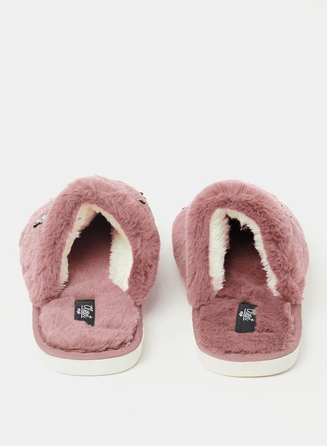Closet Embellished Detail Padded Bedroom Slippers - Image 5