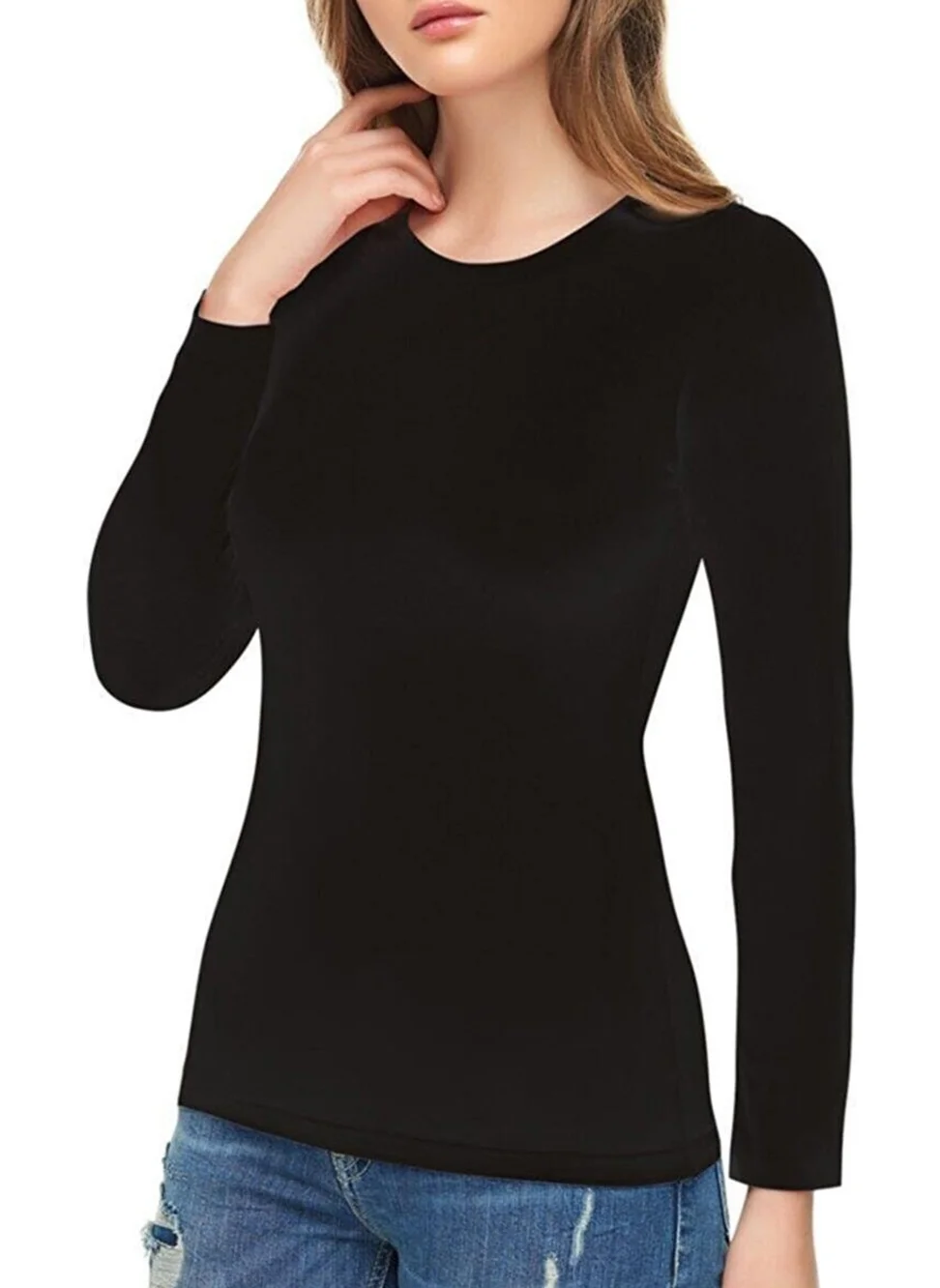 Hepsine Rakip Competing All Women's Long Sleeve Undershirt Elastane Cotton Elite Athlete