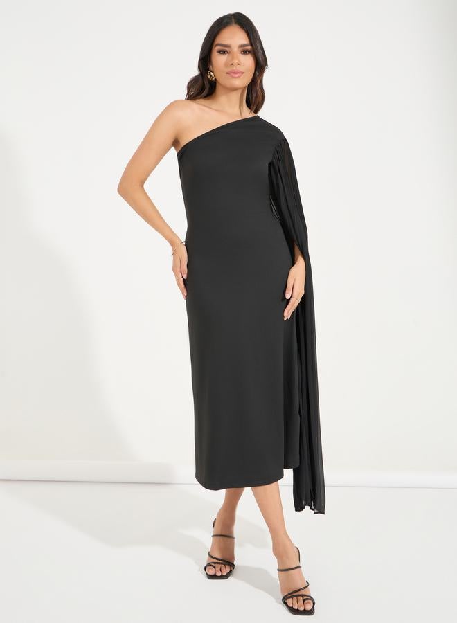 Styli One-Shoulder Midi Dress  - Image 1
