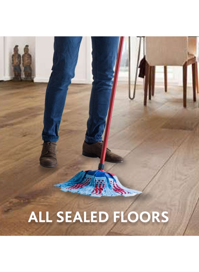 Vileda - SuperMocio Complete Set of Wringer Bucket + Mop with 3D Super Mocio 3Action Head - Image 4