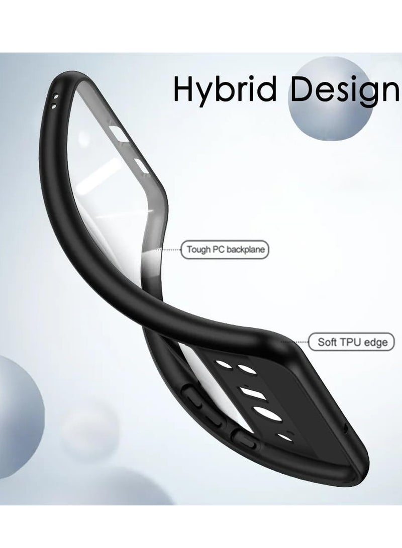 متوافق مع جراب Google Pixel 9، شفاف، مقاوم للصدمات من الدرجة العسكرية ومضاد للأصفر، جراب هاتف واقٍ نحيف وغطاء كامل من الصدمات مع واقي عدسة الكاميرا - أسود - Image 5