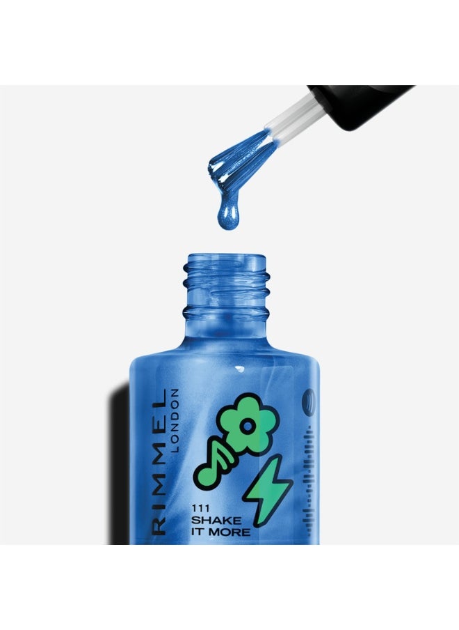 RIMMEL LONDON Full Volume Collection Super Gel Nail Polish 111 Shake It More 12ml  - Image 3